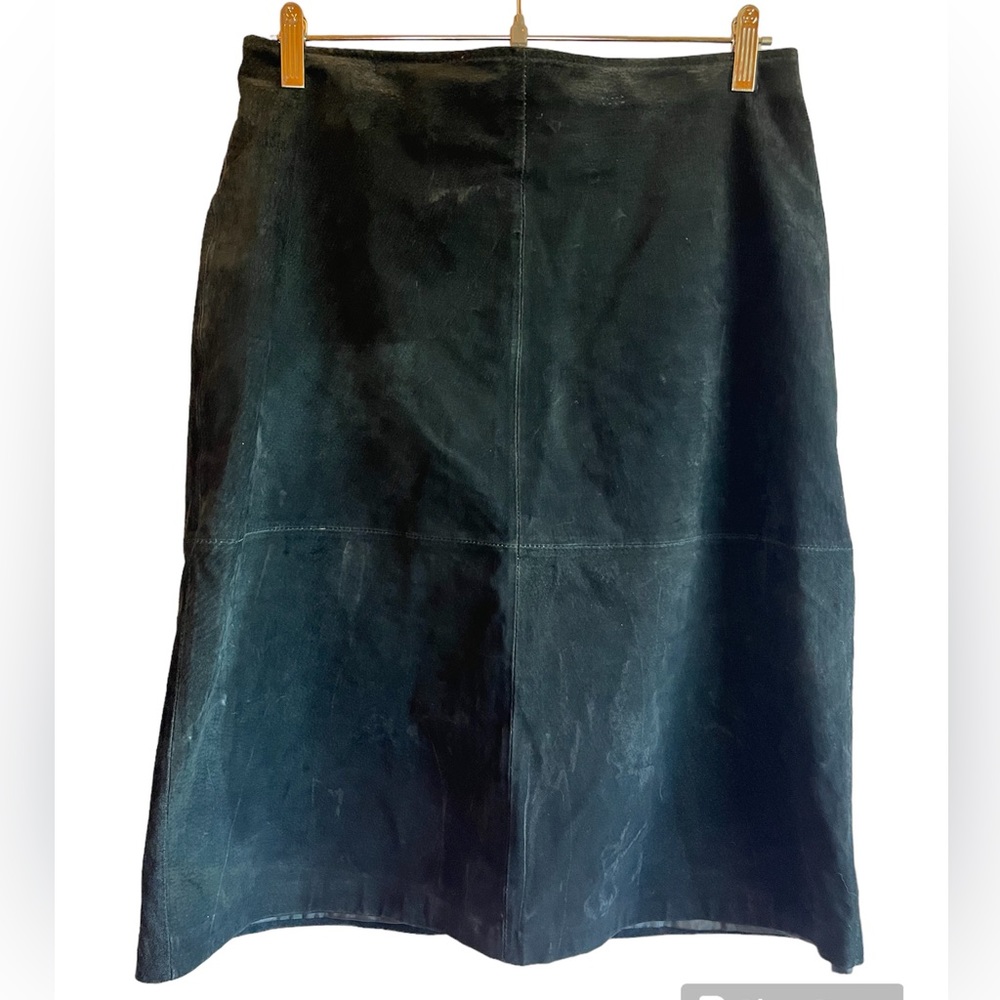 St. John’s Bay Genuine Leather Suede Skirt